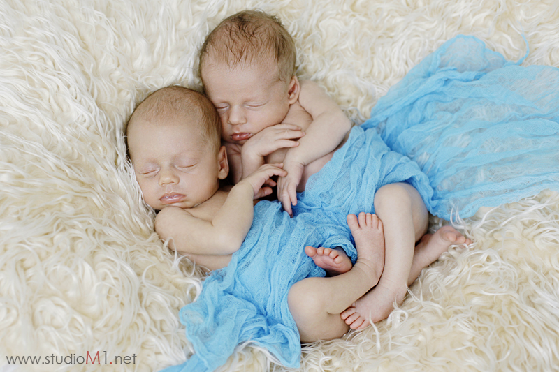 sesja zdjęciowa bliźniaków noworodków